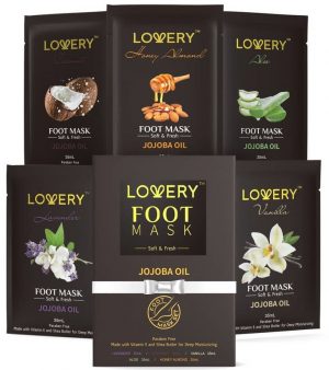 Lovery Deep Conditioning Foot Masks - 5 Pack Healing Foot Peels