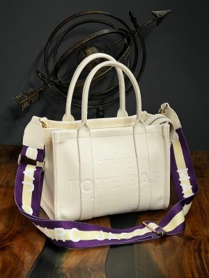 Marc Jacobs White Leather Handbag with Dust Cover